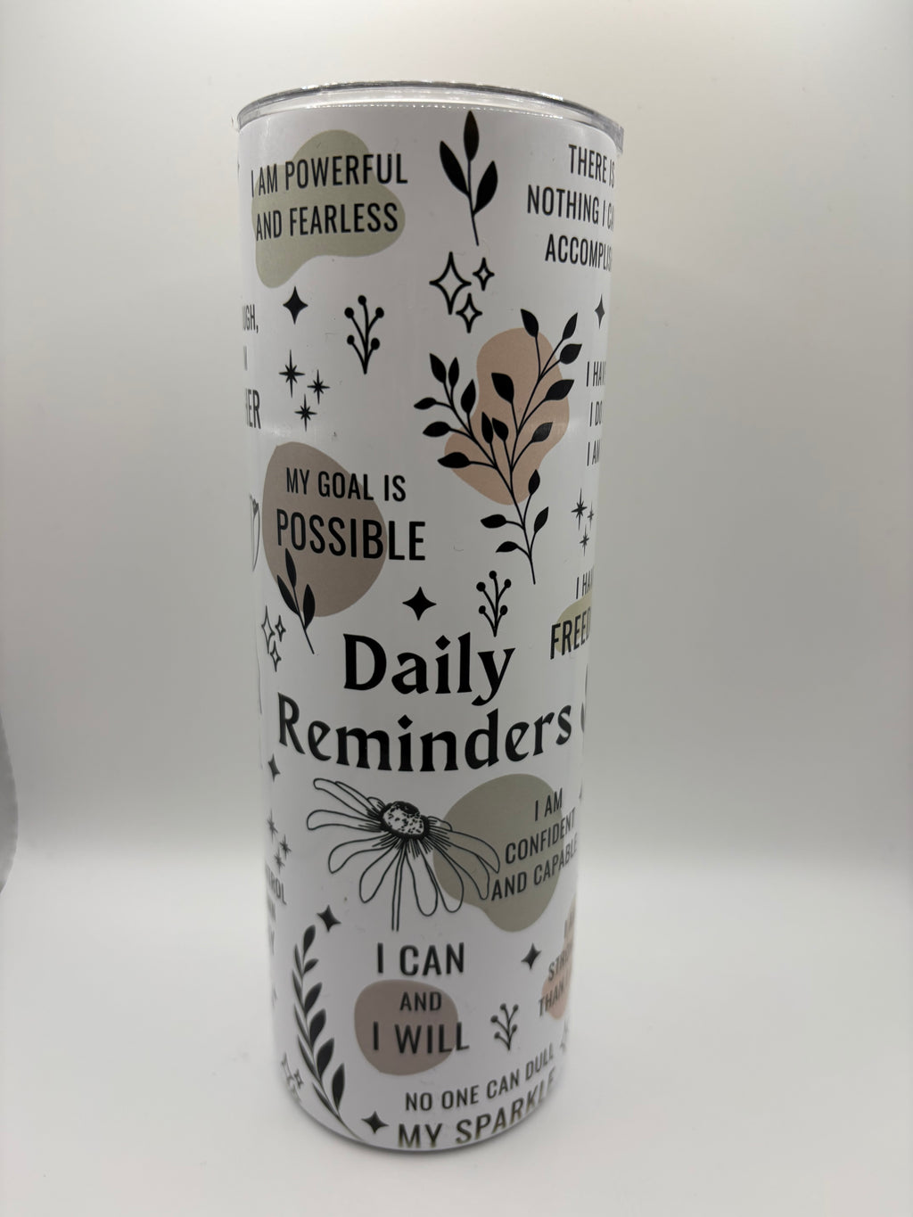 Motivational Affirmation Tumblers – 20oz Stainless Steel Inspirational Quote Cups