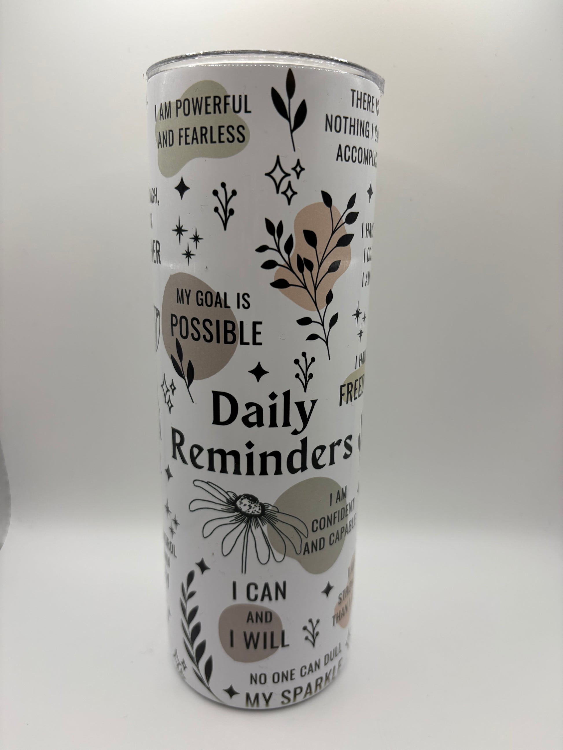 Motivational Affirmation Tumblers – 20oz Stainless Steel Inspirational Quote Cups