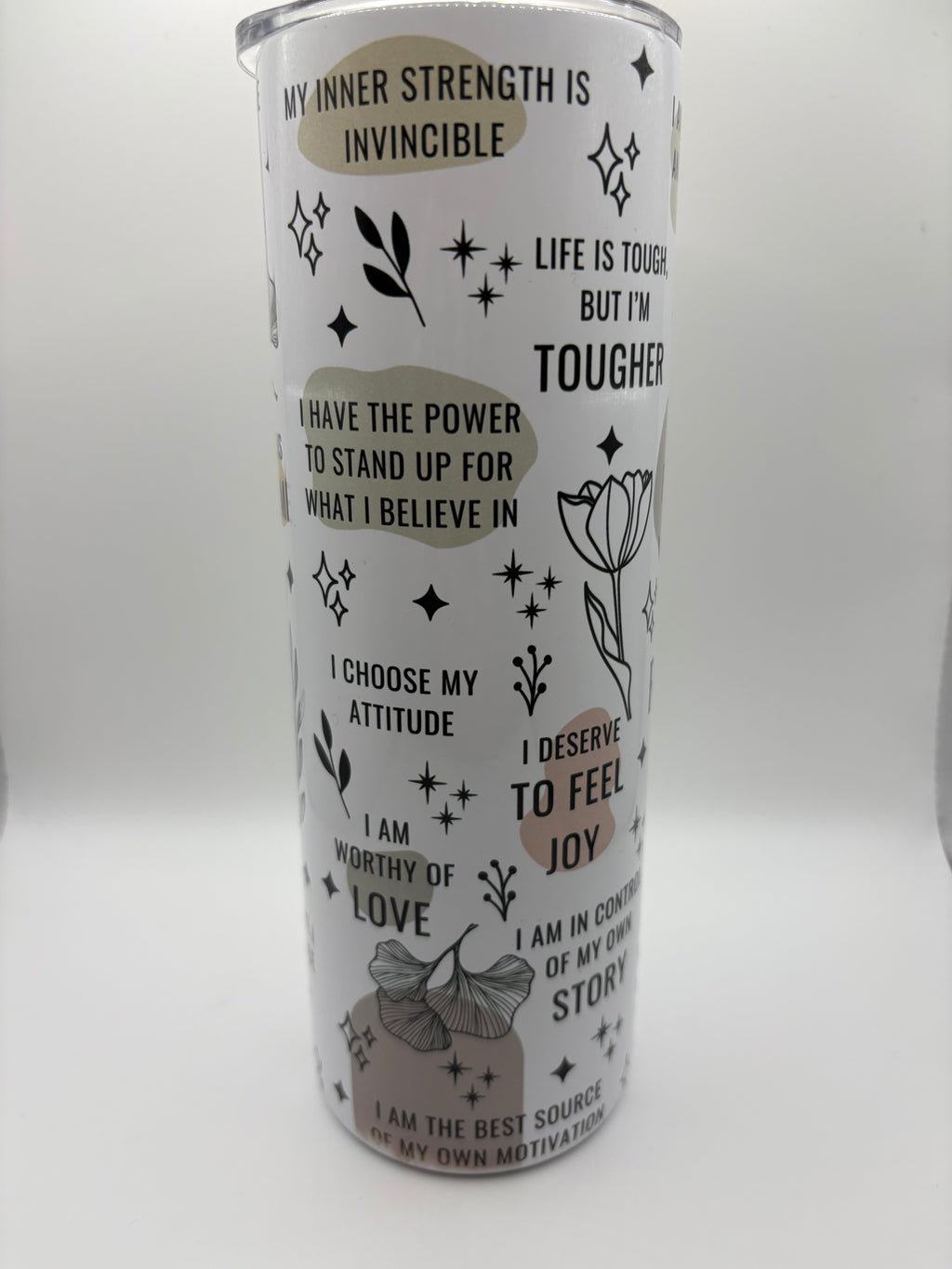 Motivational Affirmation Tumblers – 20oz Stainless Steel Inspirational Quote Cups