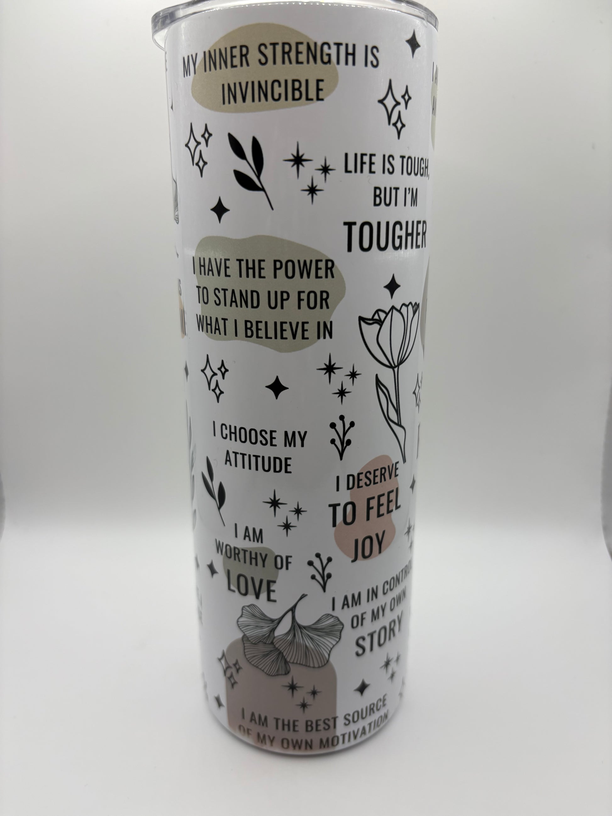Motivational Affirmation Tumblers – 20oz Stainless Steel Inspirational Quote Cups